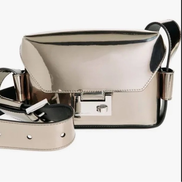 Allsaints silver Frankie leather bag - Picture 2 of 6